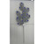 66Cm Peacock Leaf/Gem  - Silver / Blue