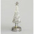 27cm Glass Tree Orn LED Pewter