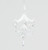 18cm Glass Hanging Drop Decoration