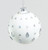 80mm Glass Ball w/Gems White