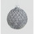 80mm Glass Lattice Ball Pewter