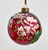 10cm Floral Fabric Ball Dec. Burg