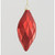 13cm Glass Texture Teardrop Dec Re