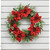 60cm Poinsettia/Holly Wreath