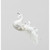 17cm Glitter Swan Dec White/Silve