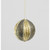 #DISC 100mm Glass Ball Gold/Brown