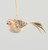 20cm Glass Bird w/Feather Decorati