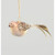 20cm Glass Bird w/Feather Decorati