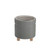 Ribbed Grey Pot On Legs Sand Finish 11.4cm