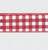 2.5"x10Y Check Ribbon Red/White