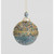 12cm Glitter Bead Ball Aqua/Blue
