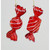 10cm Plastic Sweet Dec 2Ass Red