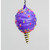 14cm Glass Ice Cream Dec Lilac