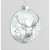 10cm Glass Deer Head Image Dec