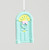 10cm Clay Door Decoration Lt Green
