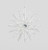 16cm Snowflake Decoration Wht/Silv