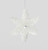 16cm Glitter Snowflake Dec Silver
