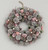38cm Boxed Cone Wreath Pink