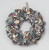 38cm Frost Cone/Leaf Wreath