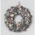 38cm Frost Cone/Leaf Wreath