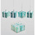 6cm Gift Box x4 Decoration Lt Blue