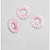 43cm Doughnut Spray x3 Red/Wht