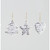 Faux Fur Hanging Decoration 3Asst