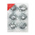 Silver Disco Baubles (8cm) (6 Pieces)
