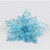 9" Poinsettia w/Clip Blue