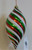 Swirl Drop Dec - Red / White - 16.5cm