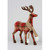 48cm Red Tartan Reindeer T/Piece
