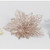 9" Poinsettia w/Clip Rose Gold