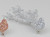 32cm Glitter Bird w/Clip Silver