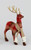 25cm Red Tartan Reindeer T/Piece