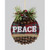 13cm Check Fabric Peace Decoration