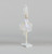 32cm Fabric Moose Ornament Cream