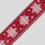 2.5" x 10Y Snowflake Cloth Ribbon
