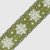 2.5" x 10Y Snowflake Ribbon Green