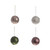 Pattern Ball Decoration 4Ast 9Cm