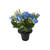 Essential Rose Mix Remembrance Grave Pot -Blue