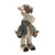 Standing Reindeer With Brown Scarf 14x16x36Cm