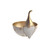 Metal Bowl Gold Santa 12.5Cm