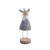Metal Standing Reindeer Grey 17.5Cm