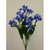 43cm Iris Bush x8 Blue