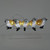 5 Pce Acrylic Bird Lights with clamp 8x7x15.5cm full length 120cm mains powered