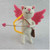 Felt Cat with Angel wings and bow and arrow 11.5x8.5x11cm