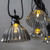 Set of 10 Warm White LED Umberella Shell Lamp Lights 3.8m 2 Functions.