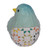 Resin Wood Carved Bird Blue 12.5cm