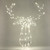 120 warm white LED Silver Stags Head 60X70X20cm mains powered