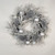 24" Cone/Ball Silver Rattan Wreath